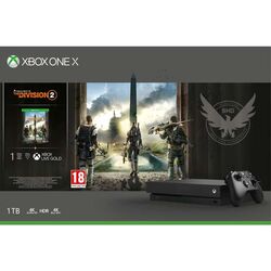 Xbox One X 1TB + Tom Clancys The Division 2 CZ na playgosmart.cz